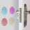 (Pink)Wall Protector Door Handle Bumper Guard Stopper Antislip Sticker Self Adhesive 5