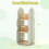 Children's Rotating Bookshelf, 3-Tier, 5 Open Shelves, Green 3