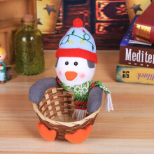 (Penguin,S（12*18cm）)Cesta de doces de Natal infantil caixa de doces frasco presente enfeite de Natal decoração para casa