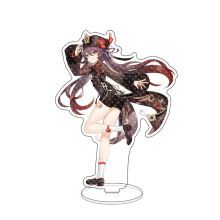 (37)Figurine acrylique Genshin Impact Barbatos Keqing Barbara Hutao ornements support