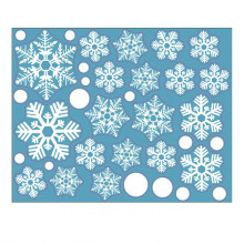 (Snowflake-Style 2-28*35cm)Weihnachtsaufkleber Fenster Schneeflocke Deko Xmas Decals Weihnachtsmann Rentier