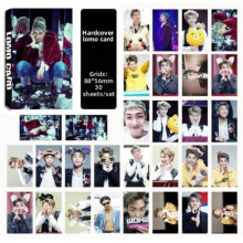 (Rap Monster 01)Bts Jung Kook Kim Tae Hyung Jimin Min Yoon Gi Character Pattern 30pcs Cards