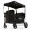 FableKids LEO X4Plus with roof foldable trolley Onyx Black 1
