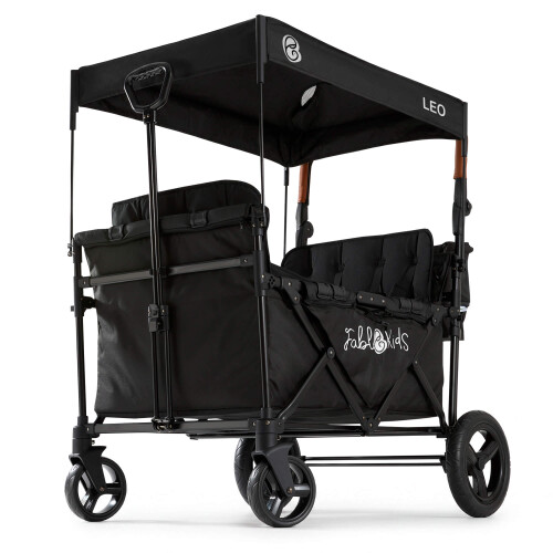 FableKids LEO X4Plus with roof foldable trolley Onyx Black