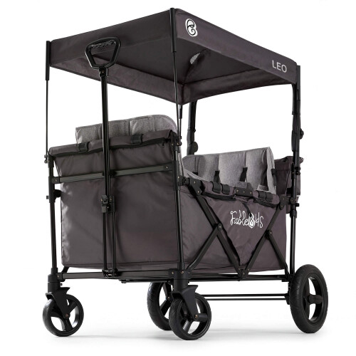 FableKids LEO X4Plus with roof foldable trolley Fossil Grey