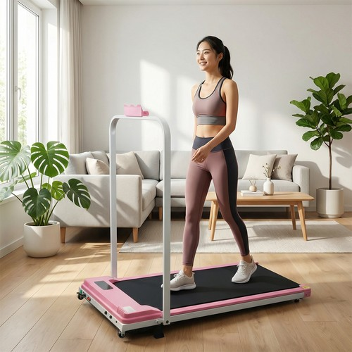 Foldable Treadmill With Holder Walking Pad 8KM/H Electric Running Machine APP
