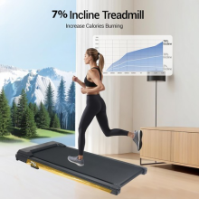 Treadmill Walking Pad Running Machine for Home Under Desk 8Km/h 7% Incline Black