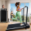 Under Desk Walking Pad Treadmill Foldable Electric Running Machine with Handle 1