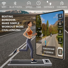 Under Desk Treadmill with Incline Remote Control 1-12km/h Walking Home Machine