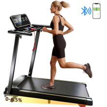Bluetooth Walking Pad Treadmill with Incline 12 km/h With Handle APP Home/Office