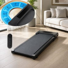 Walking Pad Treadmill 8km/h Under Desk Electric Remote LED Low Noise Office Gym