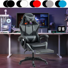 Gaming Chair with Footrest Ergonomic High Back Recliner Office Desk Chair Swivel