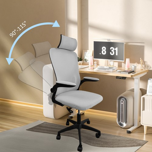 Ergonomic Office Computer Desk Chair w/ Lumbar Support Adjustable Headrest Seat