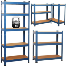 2Pack 5 Tier Garage Shelves Unit 90x40x180cm Heavy Duty Storage Rack Adjustable