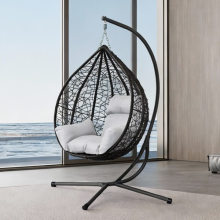 Garden Hanging Swing Egg Chair Patio Indoor Outdoor With Cushion & Stand Hammock