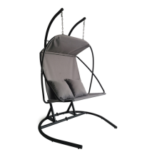 New Cloth Egg Chair with Stand Indoor Garden Hanging Swing Outdoor Double Seats