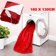 Electric Heated Throw Blanket Double Overblanket Soft Fleece Washable Sofa / Bed