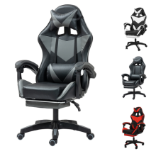 Gaming Computer Chair PC Executive Massage Chair Office Recliner Footrest Swivel