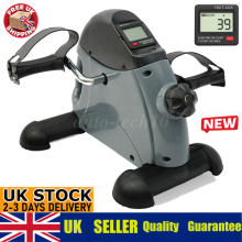 Mini Exercise Bike Under Desk Pedal Exerciser Leg Training w/LCD Display Fitness