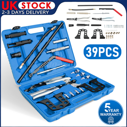 39pcs Cylinder Head Service Tool Set Valve Spring Compressor Removal Universal