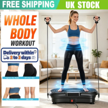 Vibration Plate Exercise Machine Fitness Whole Body Shaper Slim Trainer Gym