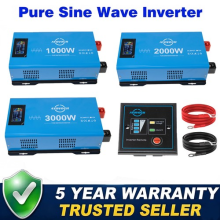 3000W - 6000W Pure Sine Wave Power Inverter 12V to 240V Converter LCD Remote