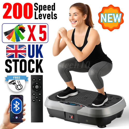 Power Vibration Plate Exercise Body Shaker Massager Vibrating Machine Platform