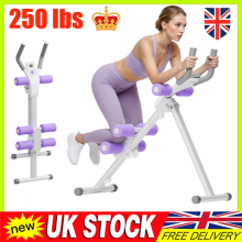 Ab Crunch Machine Abdominal Trainer / Plank Glider Home Gym  Machine Adjustable