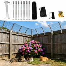 25M Pet Fencing Cat Garden Yard Proofing Security Retaining Enclosure Kits