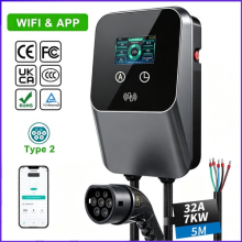 Car Charger Type 2 Electric Car Vehicle Charging Station 32A 7KW EV Charger