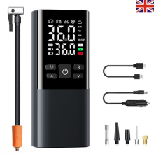 Car Tyre Inflator Cordless Digital Rechargeable Tire Air Compressor Pump Tool UK