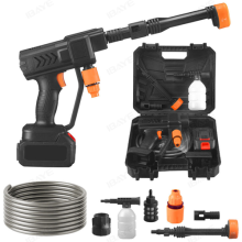 2 Battery Portable Cordless Car High Pressure Washer Jet Water Wash Cleaner Gun