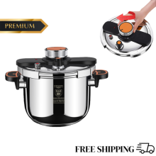 8 Litre Home Dual Handle Stainless steel Pressure Cooker Kitchen Cookware