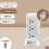 Extension 12 Way Tower Power Lead with 3 Ports Multi Socket Surge Protected UK 1
