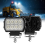 2PCS 4.4" Rectangular LED Work Lights Flood Beam For Digger Tractor Excavator 2