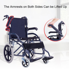 Wheelchair Simple Folding Ultra Light Elderly Trolley Small Portable Travel