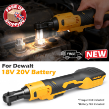 100N.m 3/8" For Dewalt 18V 20V Battery Square Brushless Cordless Ratchet Wrench