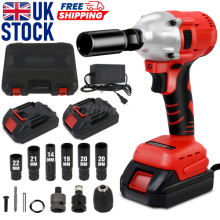 48V Cordless Hammer Drill Set Electric Impact Driver Screwdriver + 2x Battery UK
