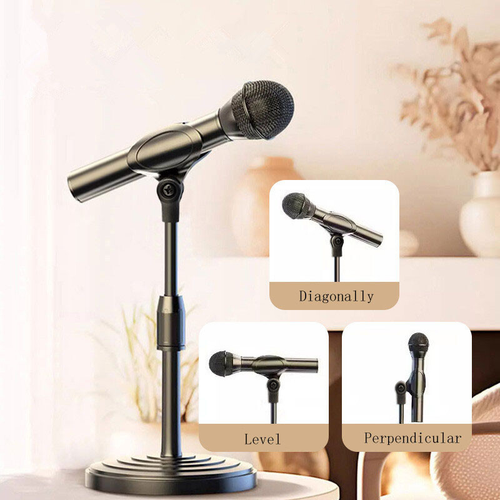 Desktop Table Desk Liftable Mic Microphone Stand Clip Holder Mount Clamp UK