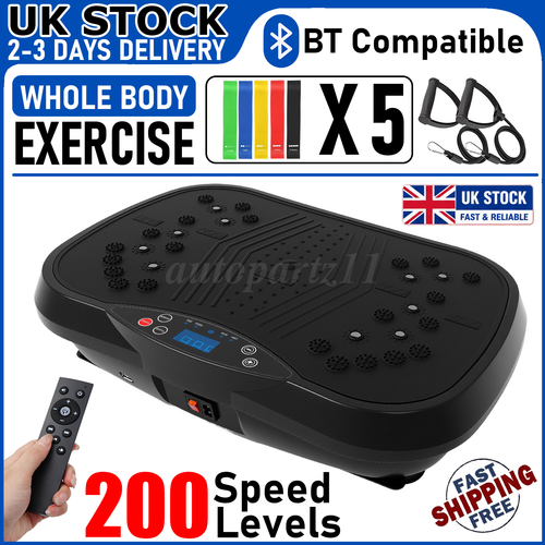 Vibration Plate Power Exercise Body Massager 200Speed Vibrating Machine Platform