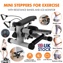 LCD Aerobic Mini Stepper Arm Leg Thigh Toner Fitness Cardio Step Workout Machine