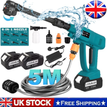 Cordless Portable Car High Pressure Washer Jet Water Wash Cleaner Gun 2 Battery