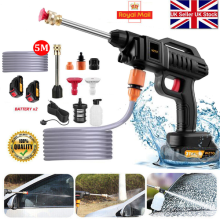 2 Battery Portable Cordless Car High Pressure Washer Jet Water Wash Cleaner Gun