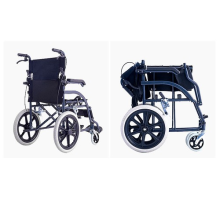 Ultra-light Foldable Portable Travel Wheelchair Transportable Fits in Trunk.