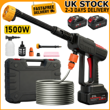 Cleaner Gun Portable Cordless Car High Pressure Washer Jet Water Wash 2 Battery