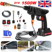 Portable (2Battery) Cordless Car High Pressure Washer Jet Water Wash Cleaner Gun