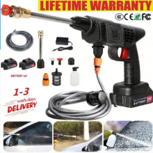 2 Battery Portable Cordless Car High Pressure Washer Jet Water Wash Cleaner Gun