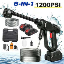 2 Battery Cordless Car High Pressure Washer Jet Water Wash Cleaner Gun Portable