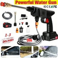 Portable Cordless Car High Pressure Washer Jet Water Wash Cleaner Gun + Battery