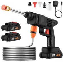 2 Battery Cordless Car High Pressure Washer Jet Portable Water Wash Cleaner Gun